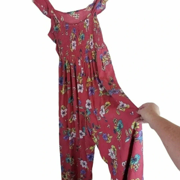 a.n.a. M‎ pink floral jumpsuit romper - Picture 2 of 5